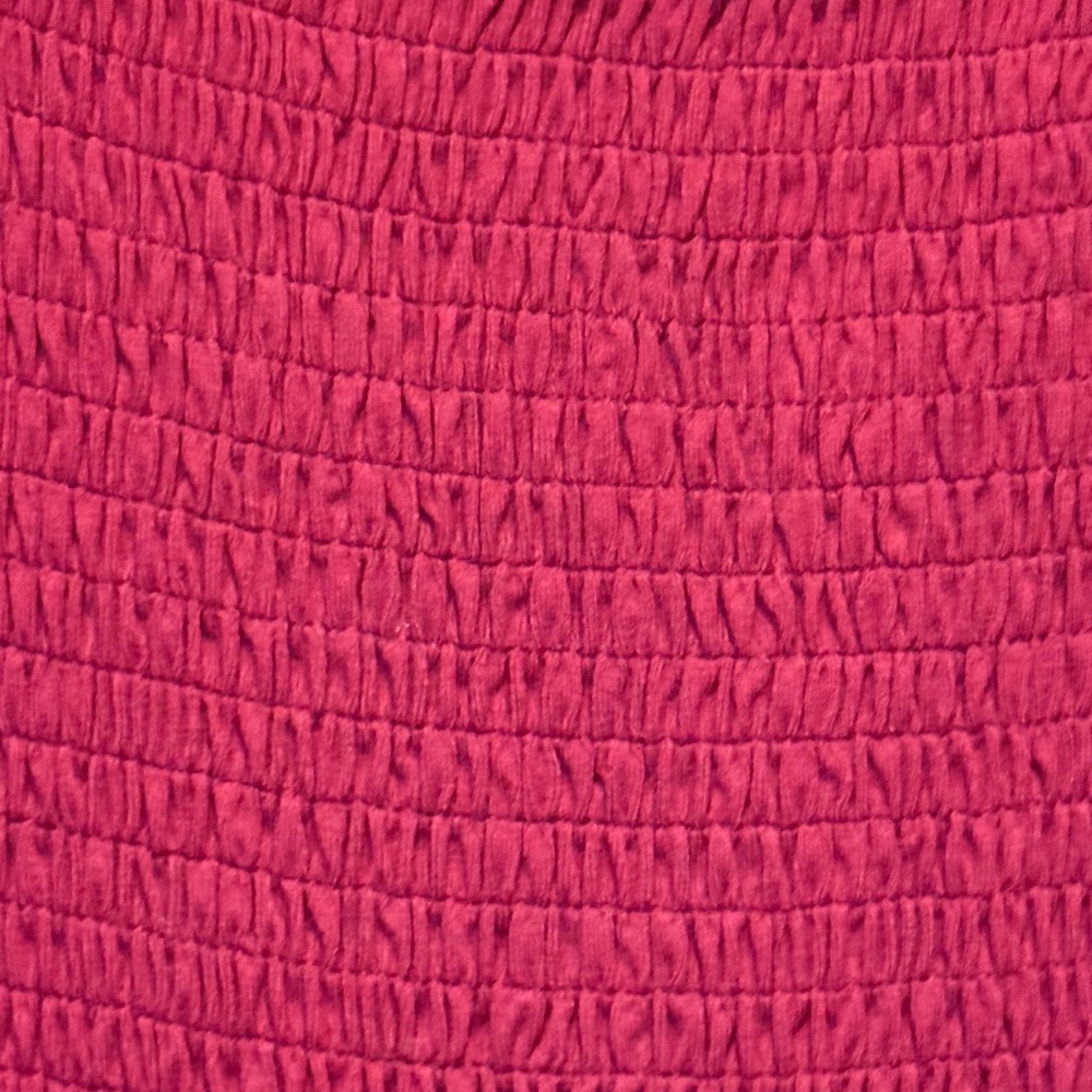 LOFT Burgundy Smocked Dress - Picture 4 of 8